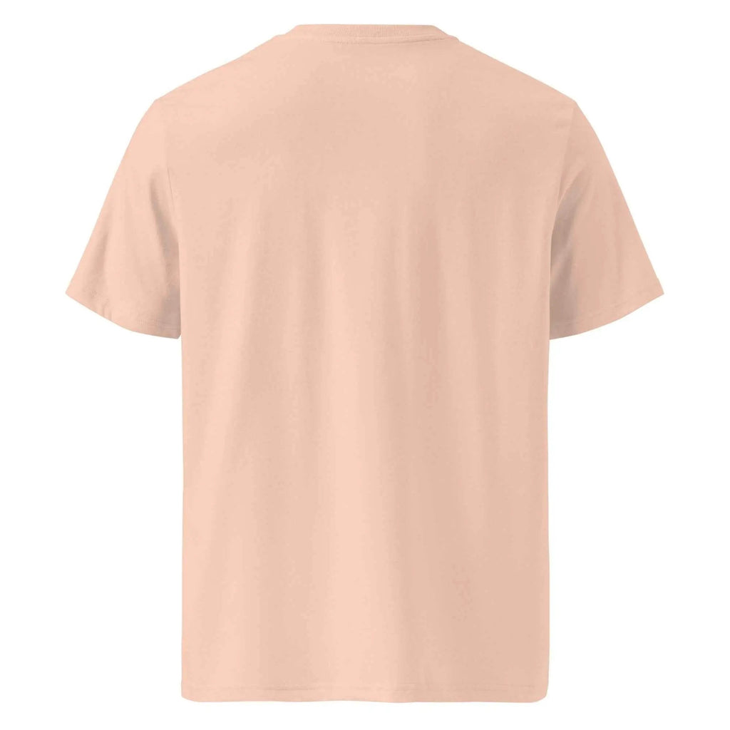 Unisex Caturday Women's T-Shirt by Stanley/Stella made of organic cotton, featuring a fresh peach color and casual fit.
